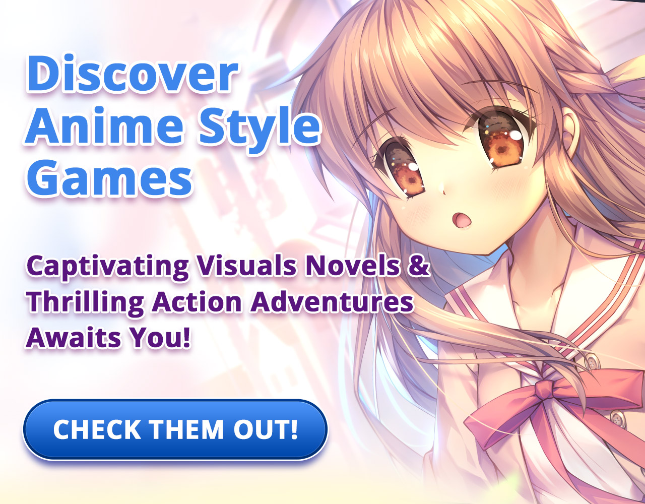 Banner showing some of the Anime games available on Nutaku.net