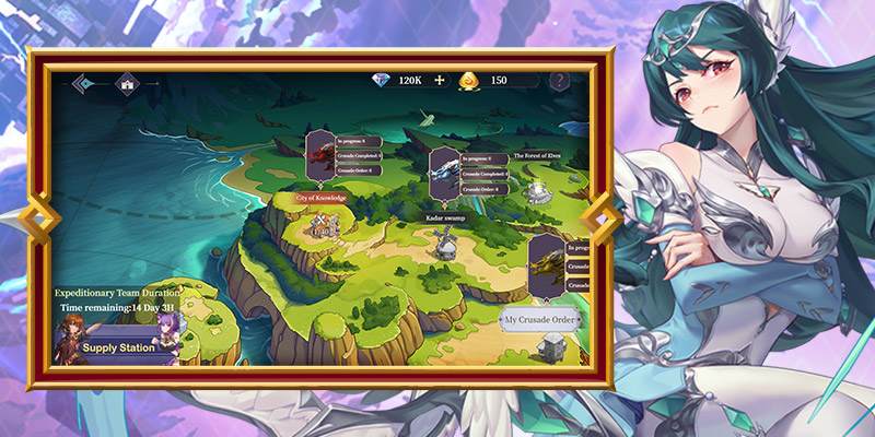 Image showing the map in Goddess Arrival