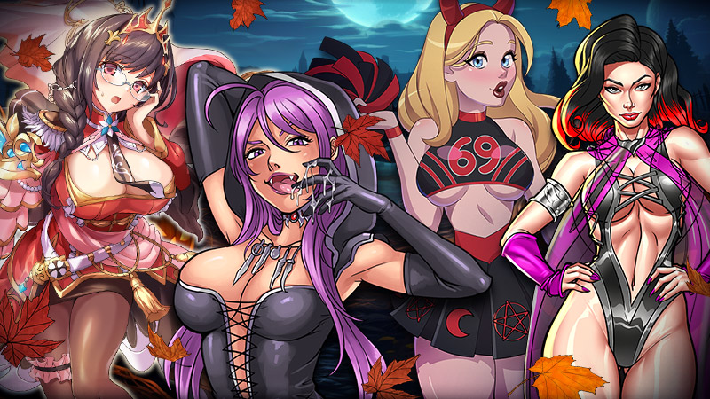 Bild zeigt verschiedene Spiele mit Halloween-Events