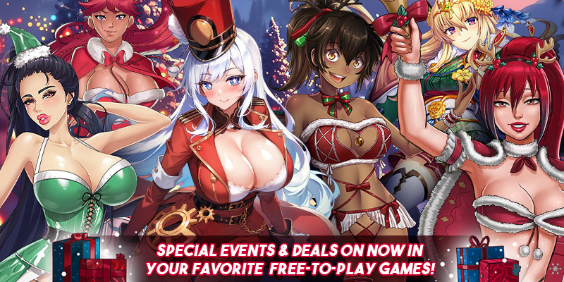 Image showing some of the free to play games doing events for the Winter Sale 