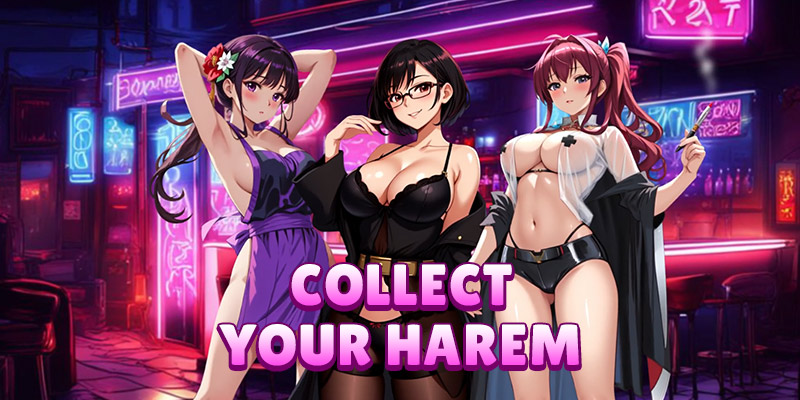 Image showing some of the girls you can collect in Horny Legends