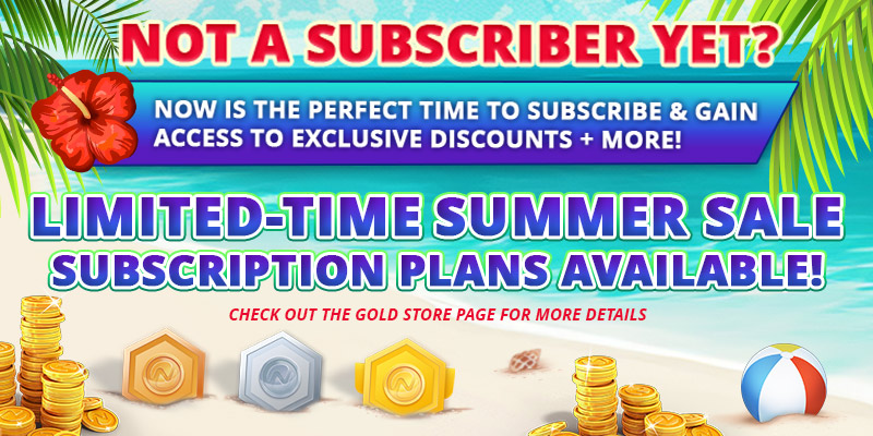 Image showing some of the subscription promotion taking place during the Summer Event