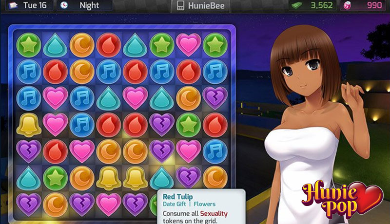 HuniePop Puzzle Gameplay