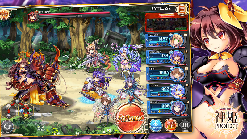 Gameplay from Kamihime