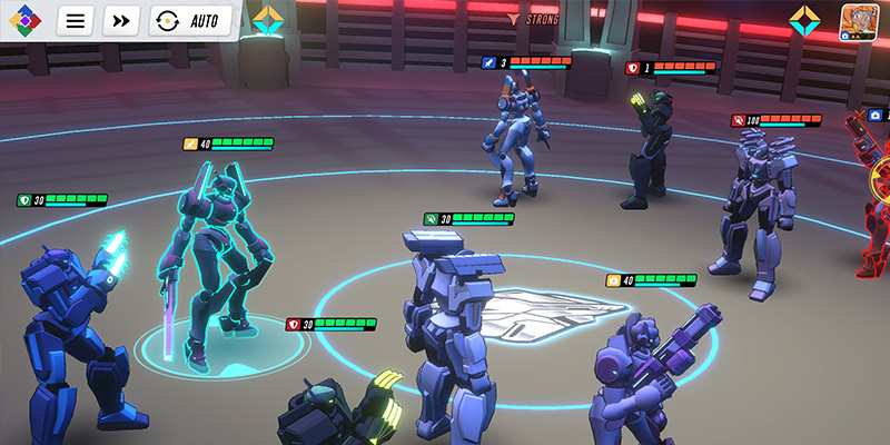 Image showing the combat system in Eros Raiders