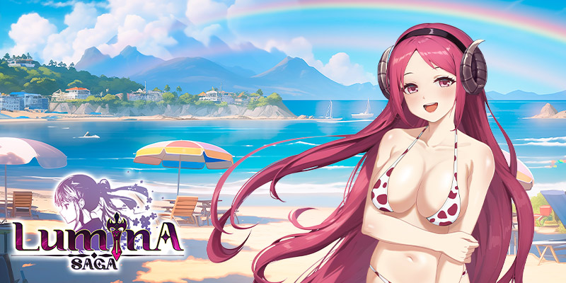 One of the beautiful girl in bikini from Lumina Saga