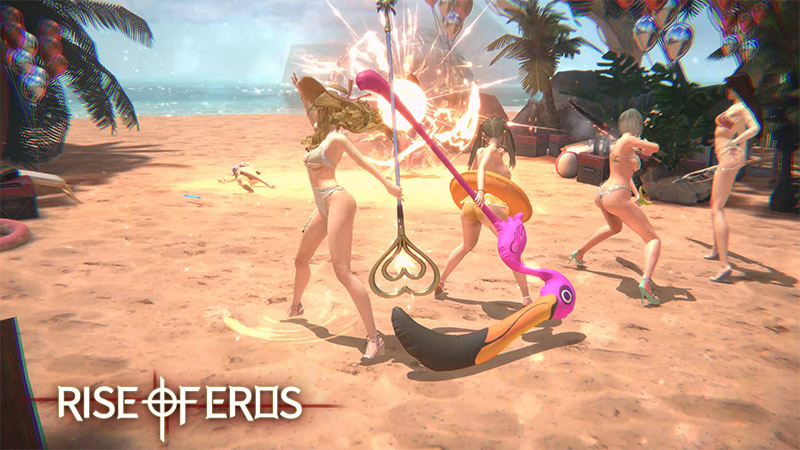 Imagen que muestra el evento de playa en Rise of Eros