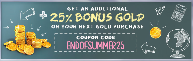 Coupon d'or bonus pour l'événement Nutaku End of Summer