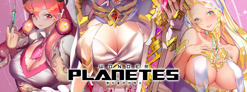 Personnages aux gros seins de Wonder Planetes