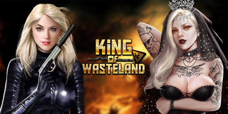 Rey de Wasteland Banner con personajes