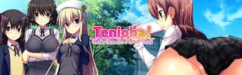 Tenioha!: Girls Can Be Pervy Too Baner avec des personnages