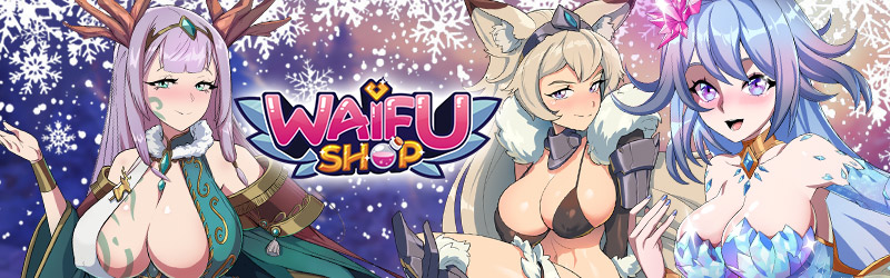 Image of the game Waifu Shop showing the various girls