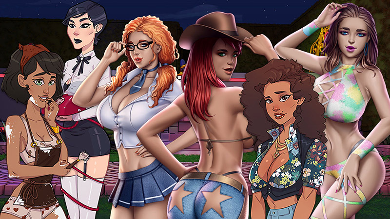 Personajes realistas en juegos de citas hentai.