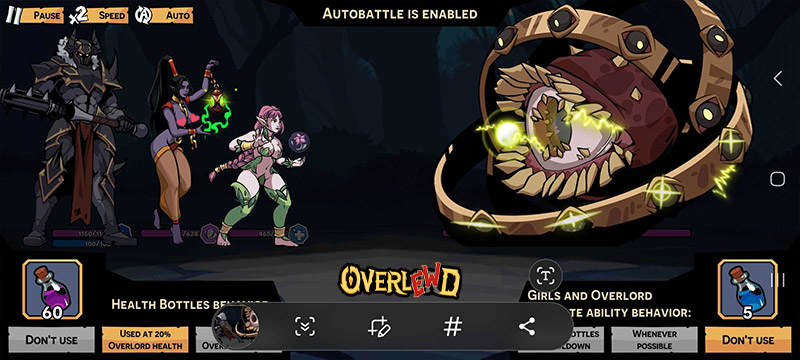 Image showing Overlewd gameplay combats