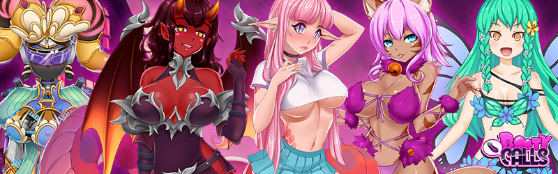 Image montrant divers butins de Monster Girls dans le jeu Booty Calls